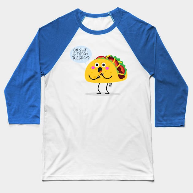 TACO TUESDAY Baseball T-Shirt by toddgoldmanart